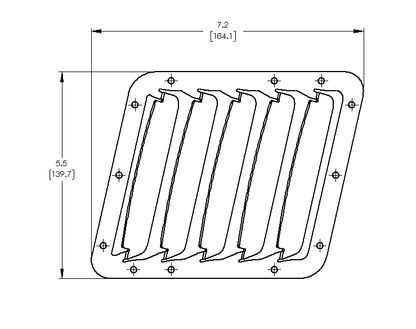 Hood Louver Kit- WRX