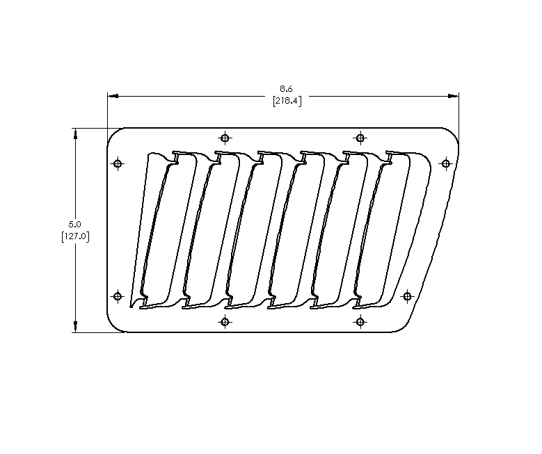 Hood Louver Kit, Small Louvers Only - FT86