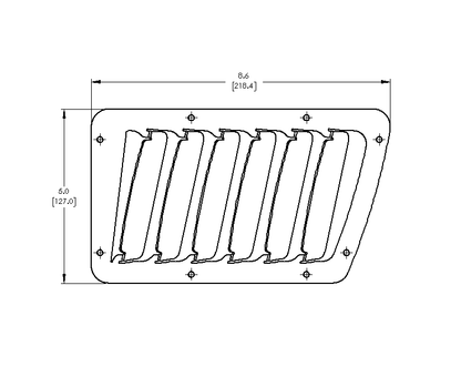 Hood Louver Kit, Small Louvers Only - FT86