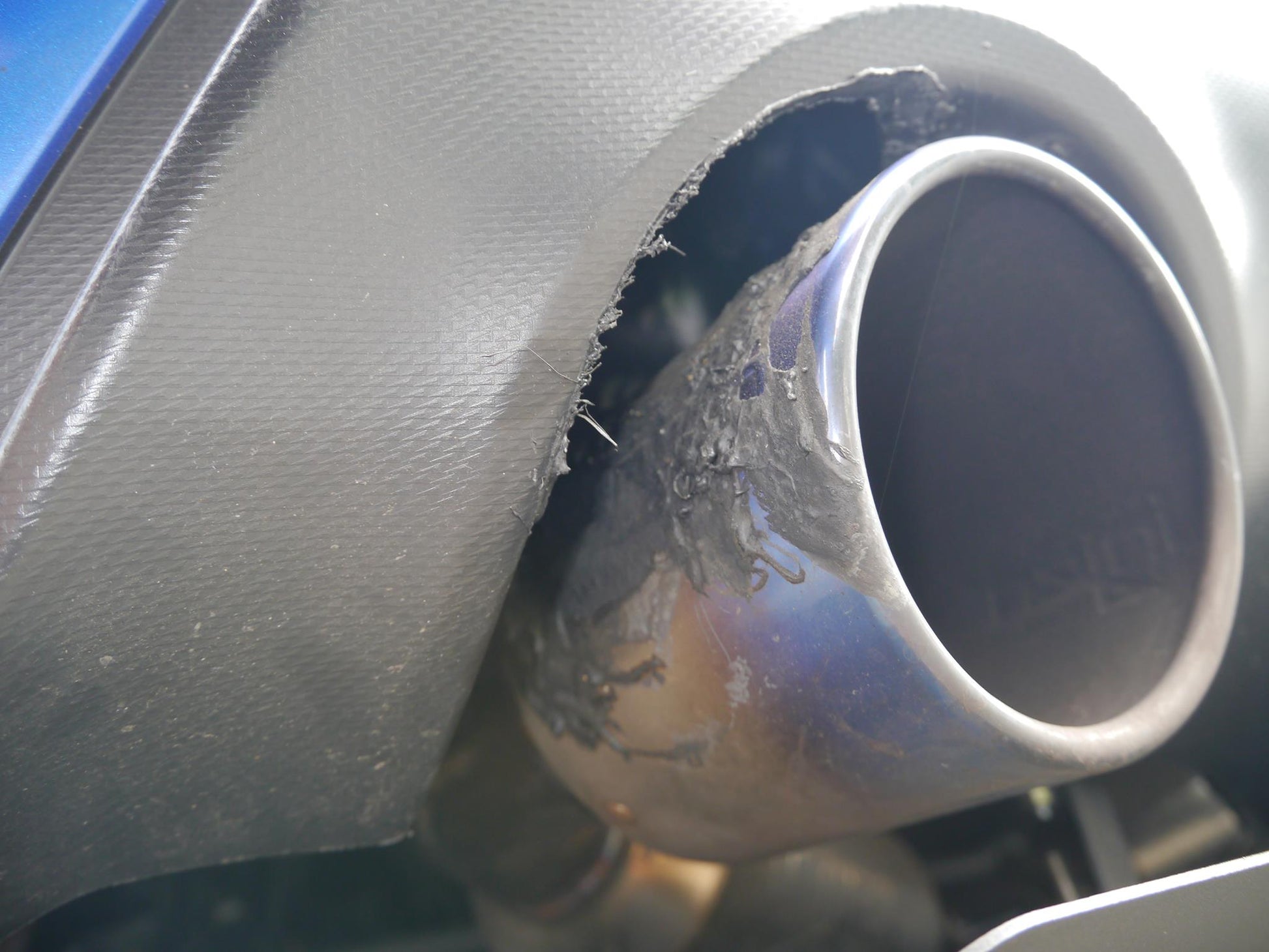 Carbon Exhaust Cutout Cover, Passenger Side - FT86