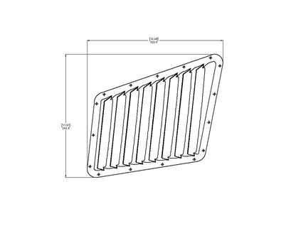 Ford Focus RS/ST Hood Louver Kit -