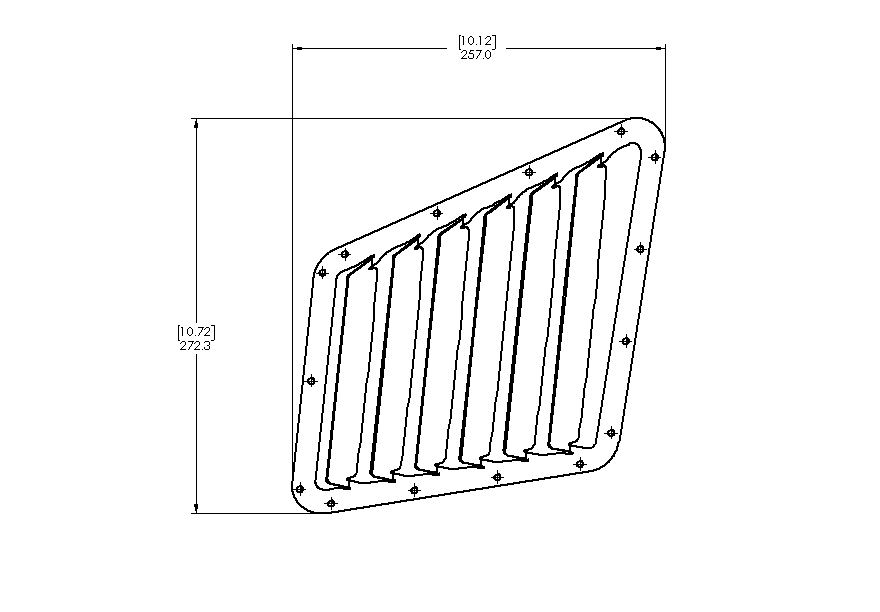 Fiat 500 Hood Louver Kit