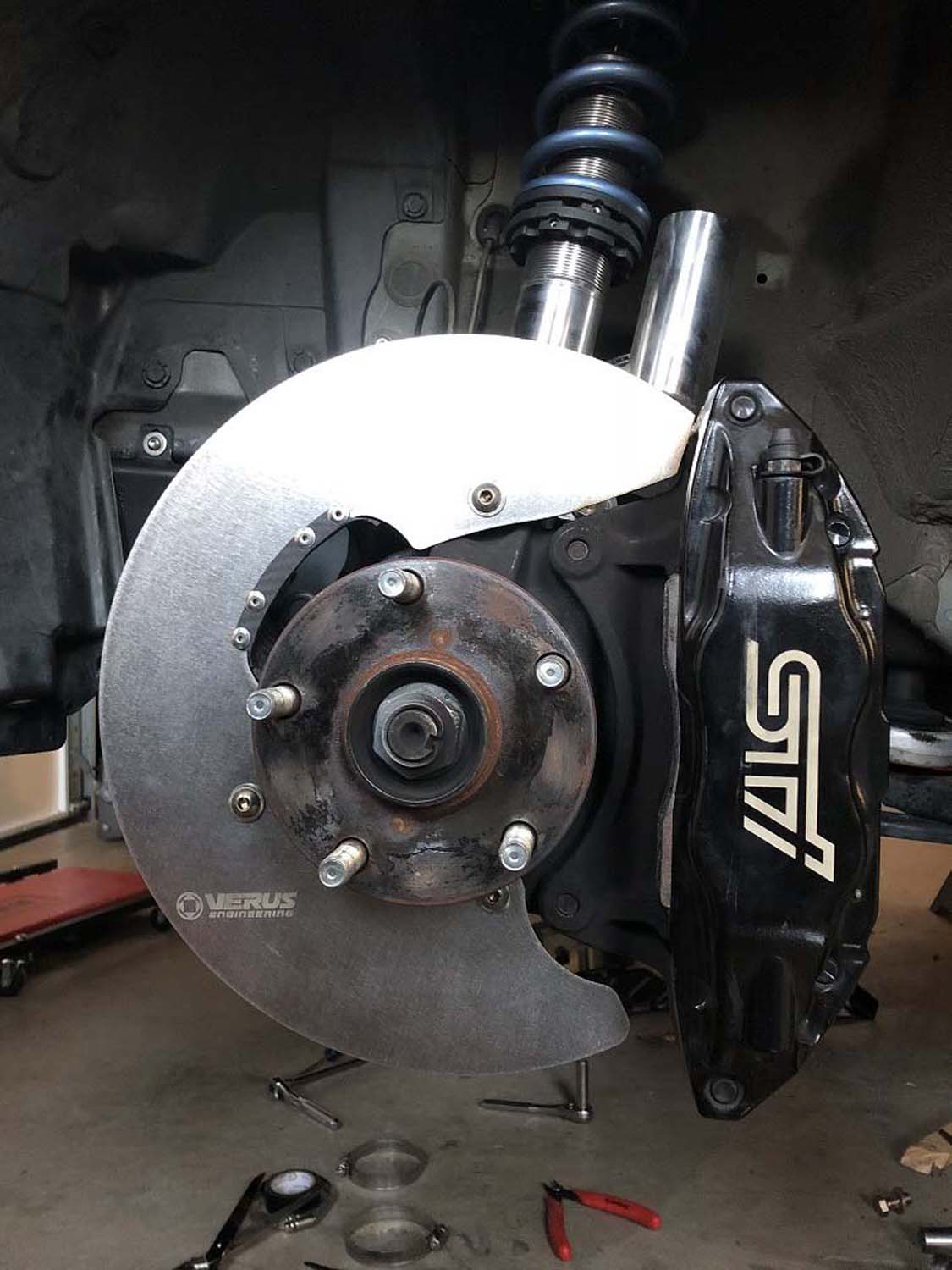 Brake Cooling Kit, Fog light to Backing Plate - WRX