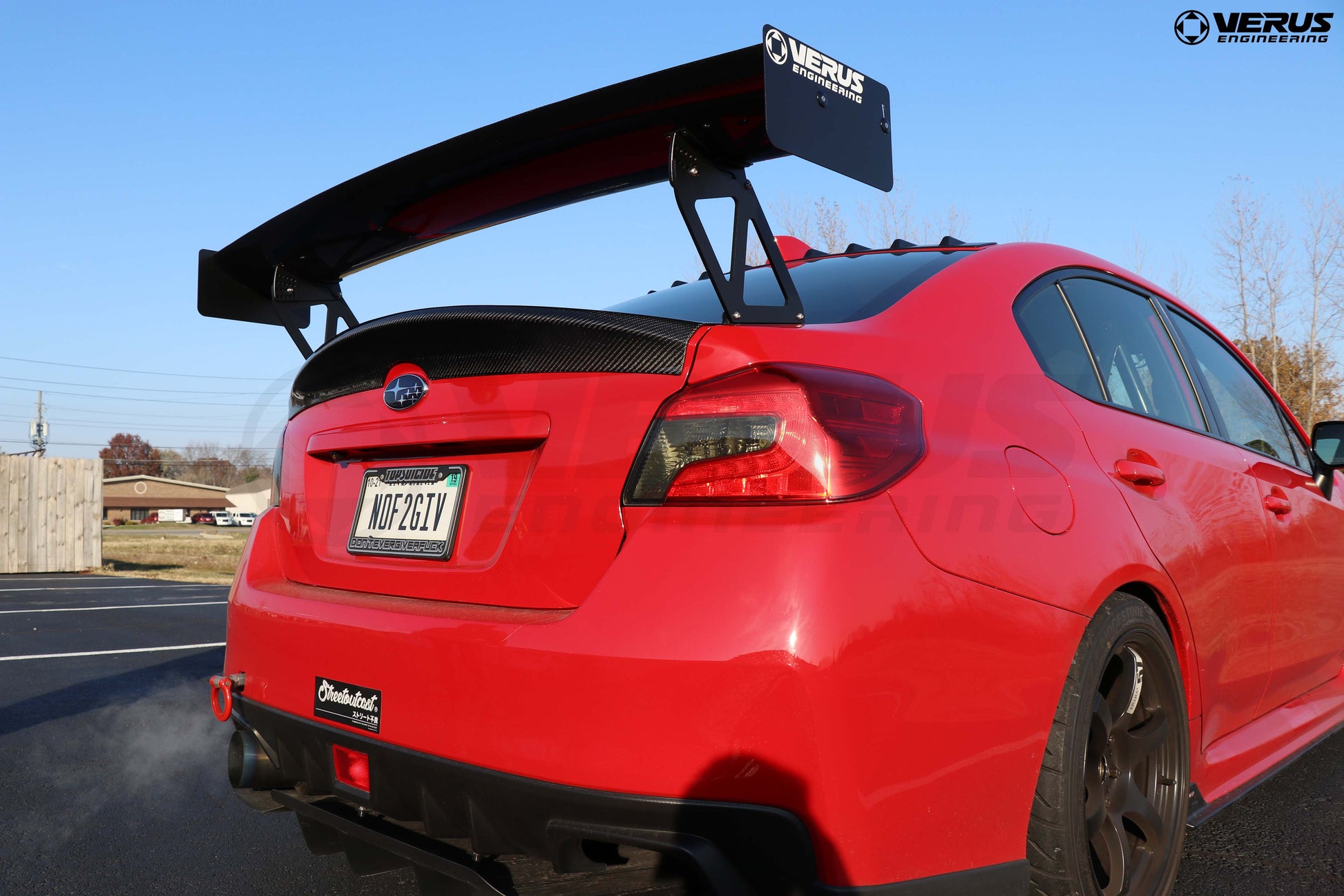 Rear Ducktail Spoiler, High Gloss Finish - VA Subaru WRX