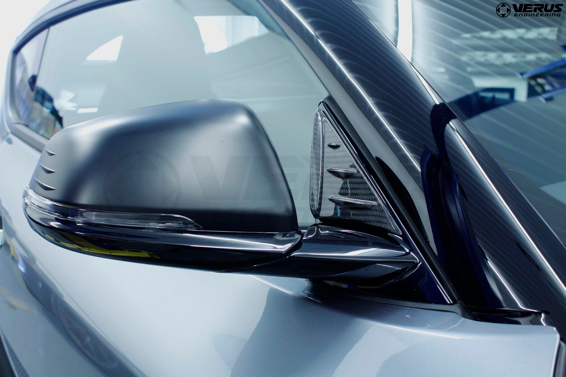 Carbon Fiber Anti-Buffeting Wind Deflector - Toyota Supra