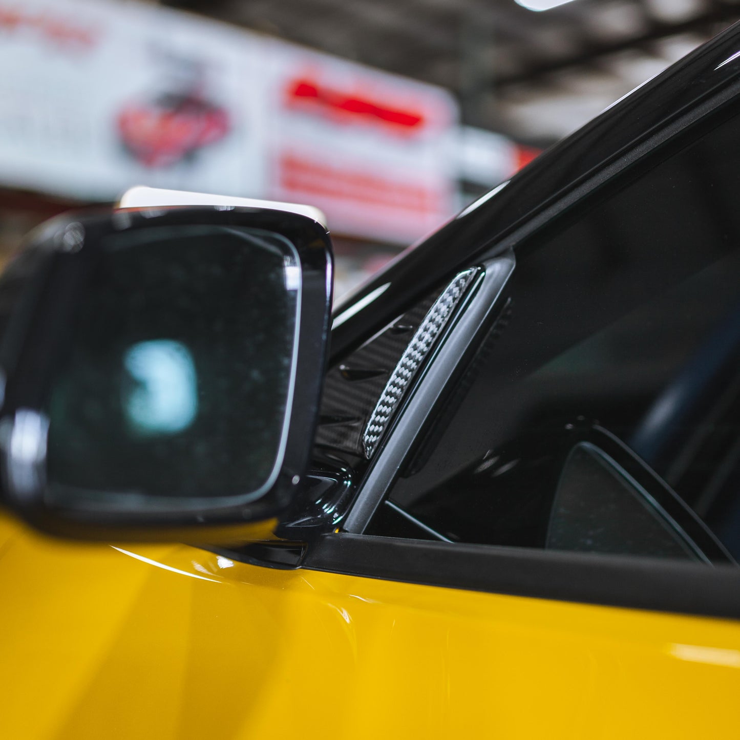 Carbon Fiber Anti-Buffeting Wind Deflector - Toyota Supra