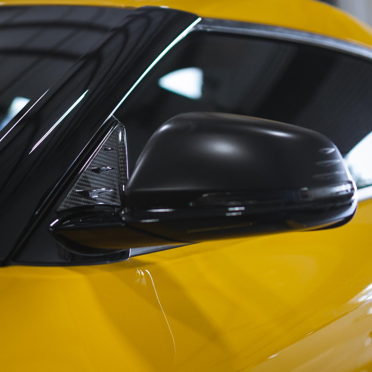 Carbon Fiber Anti-Buffeting Wind Deflector - Toyota Supra
