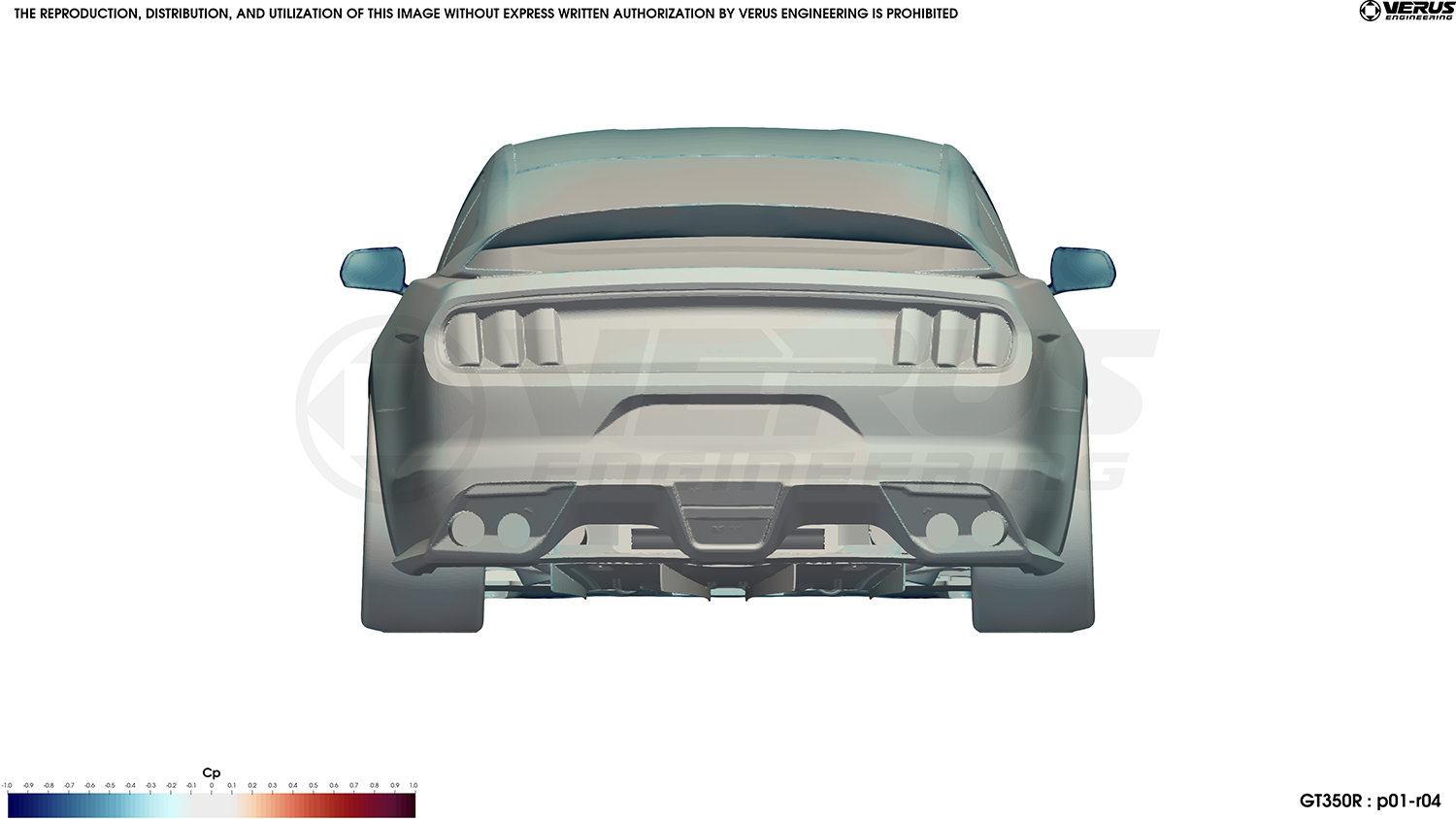 Rear Diffuser Strake Kit - Ford Musang Shelby GT350 and GT350R
