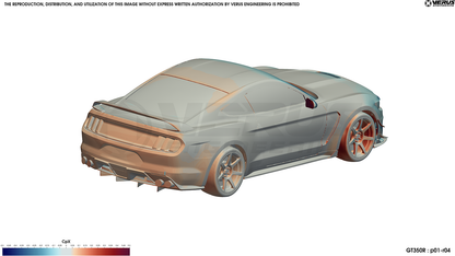 Rear Diffuser Strake Kit - Ford Musang Shelby GT350 and GT350R