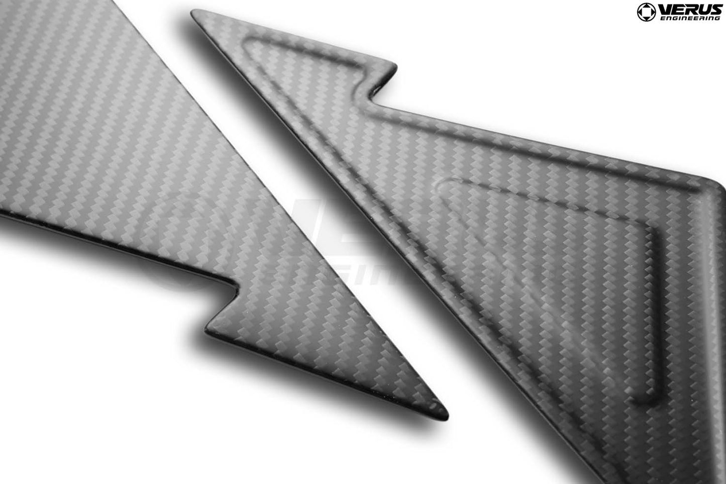Anti-Buffering Wind Deflectors, Carbon Fiber - G87 BMW M2