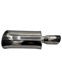 SPDZ1 World Spec 2.5 Inch Muffler Oval 2.5" Inlet 3.5" Outlet