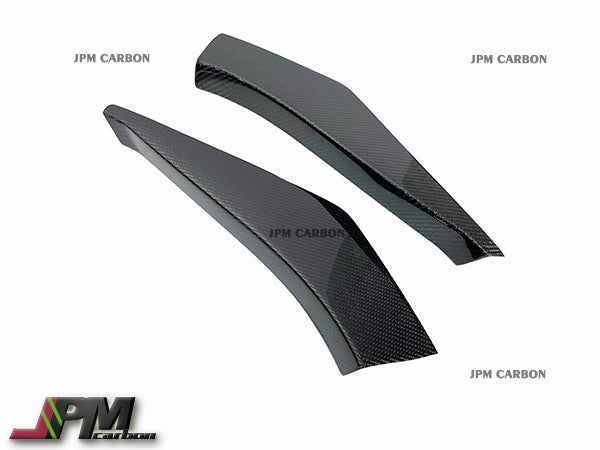 [JPMCarbon] B Style Carbon Fiber Front Bumper Side Canards Fits For 20