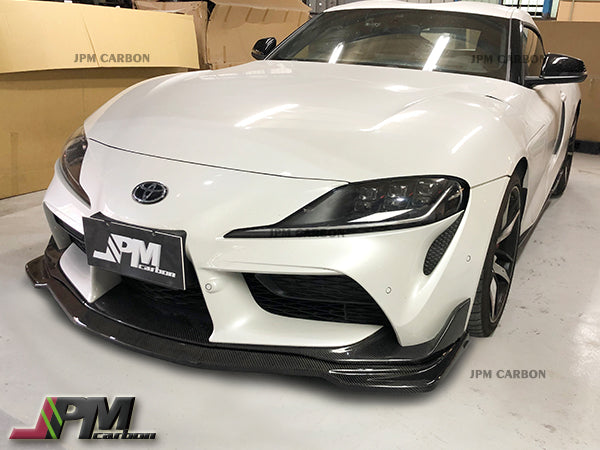 MX Style Carbon Fiber Front Lip Fits For 2019-2026 Toyota GR Supra A90 A91 Only