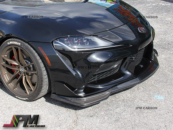 MX Style Carbon Fiber Front Lip Fits For 2019-2026 Toyota GR Supra A90 A91 Only