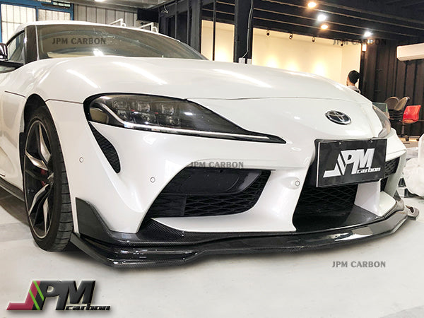 MX Style Carbon Fiber Front Lip Fits For 2019-2026 Toyota GR Supra A90 A91 Only