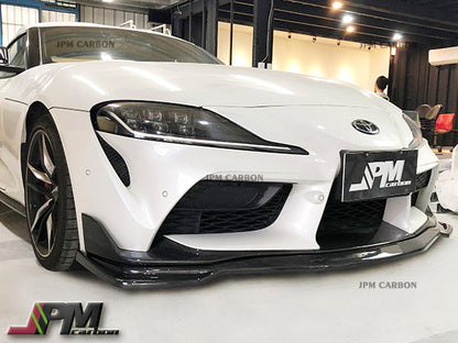 MX Style Carbon Fiber Front Lip Fits For 2019-2026 Toyota GR Supra A90 A91 Only