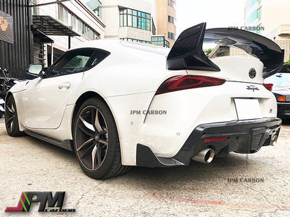 SH Style Carbon Fiber Trunk Spoiler Fits For 2019-2026 Toyota GR Supra A90 A91 Only