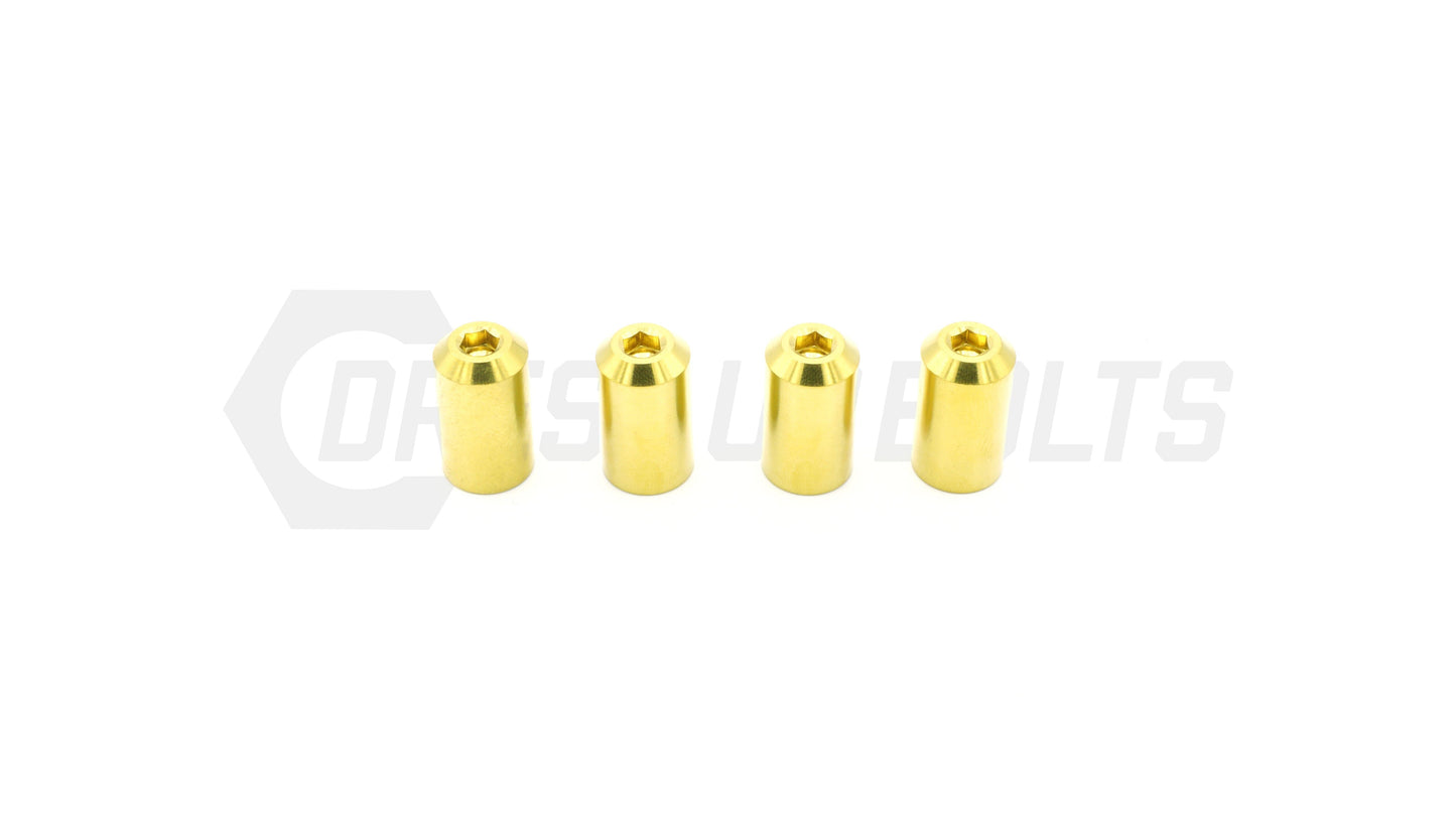 Dress Up Bolts Bullet Titanium Valve Stem Caps - Set of 4