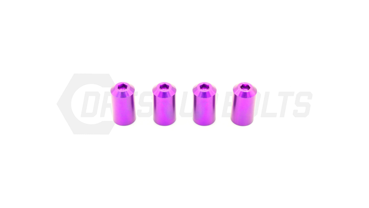 Dress Up Bolts Bullet Titanium Valve Stem Caps - Set of 4