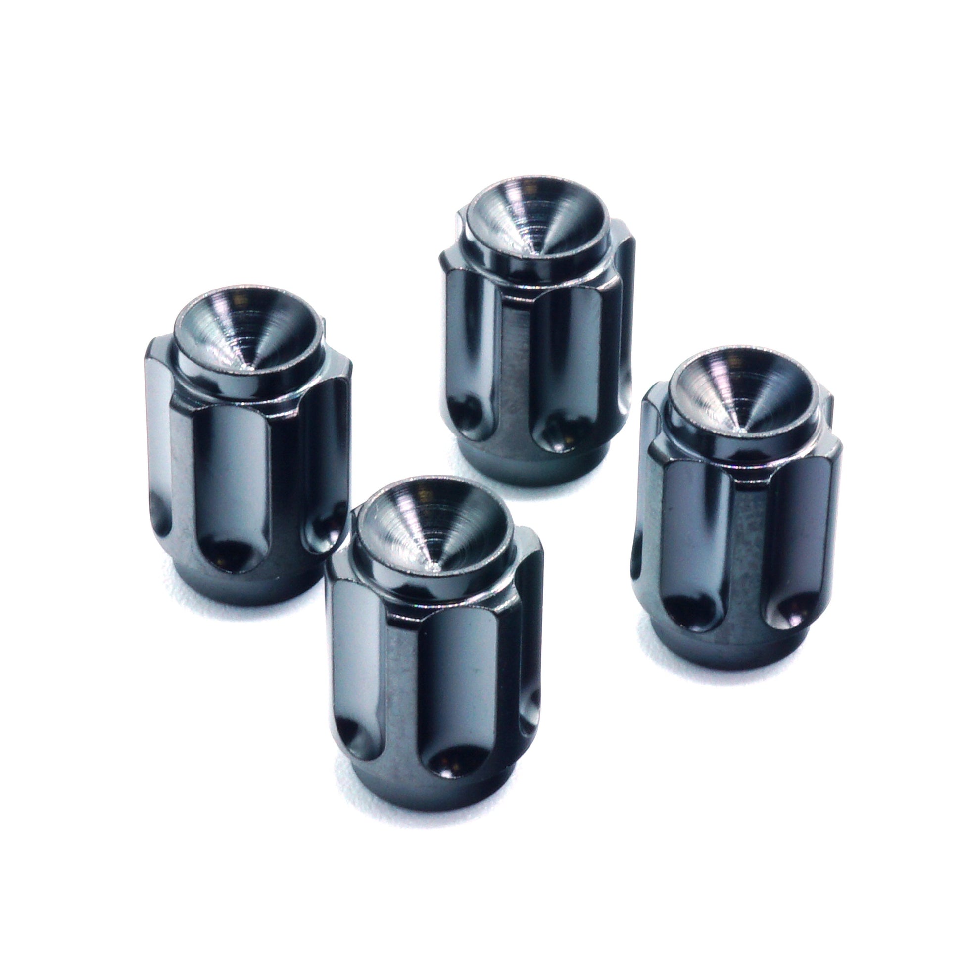 Dress Up Bolts Gear Titanium Valve Stem Caps - Set of 4