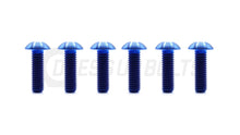 Dress Up Bolts Titanium Hardware Steering Wheel Kit - Button Head Design