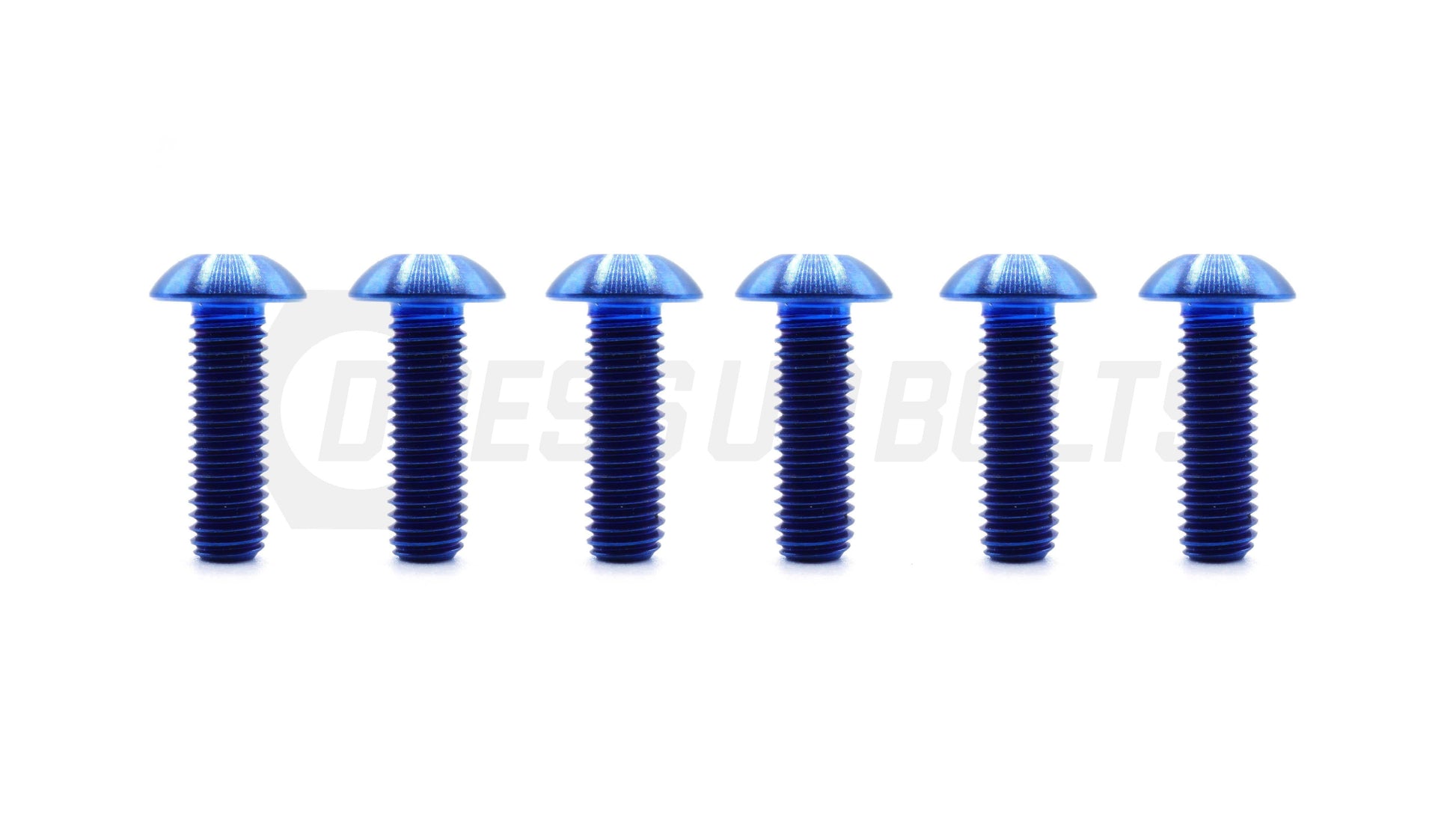 Dress Up Bolts Titanium Hardware Steering Wheel Kit - Button Head Design