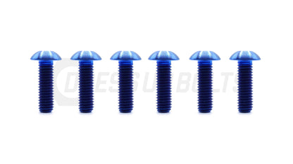 Dress Up Bolts Titanium Hardware Steering Wheel Kit - Button Head Design