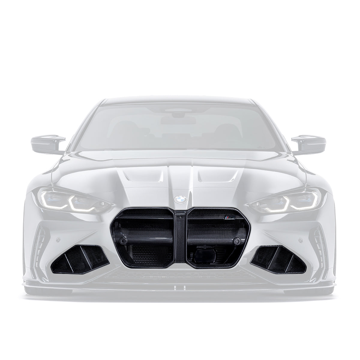 BMW G8X M3/M4 Front Bumper Carbon Fiber Grille & Duct Vent Set