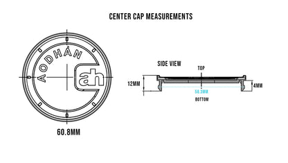 Center Cap Fits AH Series (Exclude: AH07,AH08,AH-X,AH-11)