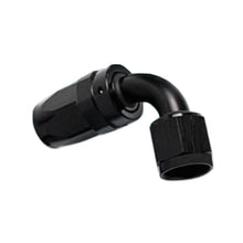 -4AN Female 90° Hose End, Swivel Style, Black Hard Anodized Aluminum