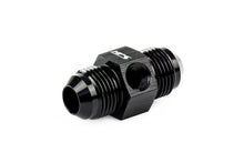 HPS AN Male to Male Adapter with 1/8" NPT Female Port, Aluminum, Black
