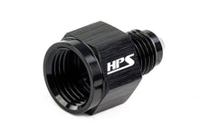 HPS AN Female to AN Male Reducer Adapter, Aluminum, Black