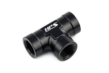 HPS NPT Female Tee Coupler Adapter, Aluminum, Black