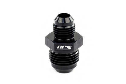 HPS AN Male To Male Reducer Union Coupler Adapter, Aluminum, Black