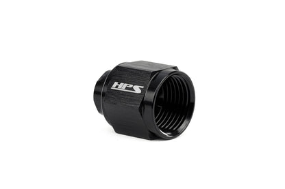 HPS AN Flare Female Cap, Aluminum, Black