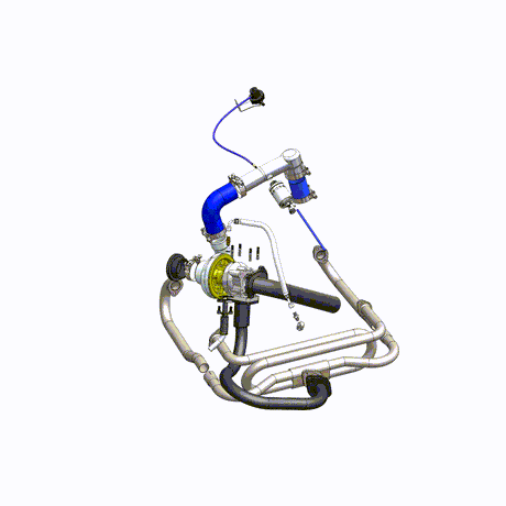 VW Beetle/Bug turbo kit for single carburetor for T2 turbochargers - Without turbo
