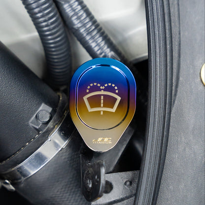 JDC Titanium Washer Fluid Cap (R35 GT-R & Multiple Infiniti Models)