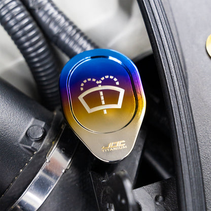 JDC Titanium Washer Fluid Cap (R35 GT-R & Multiple Infiniti Models)