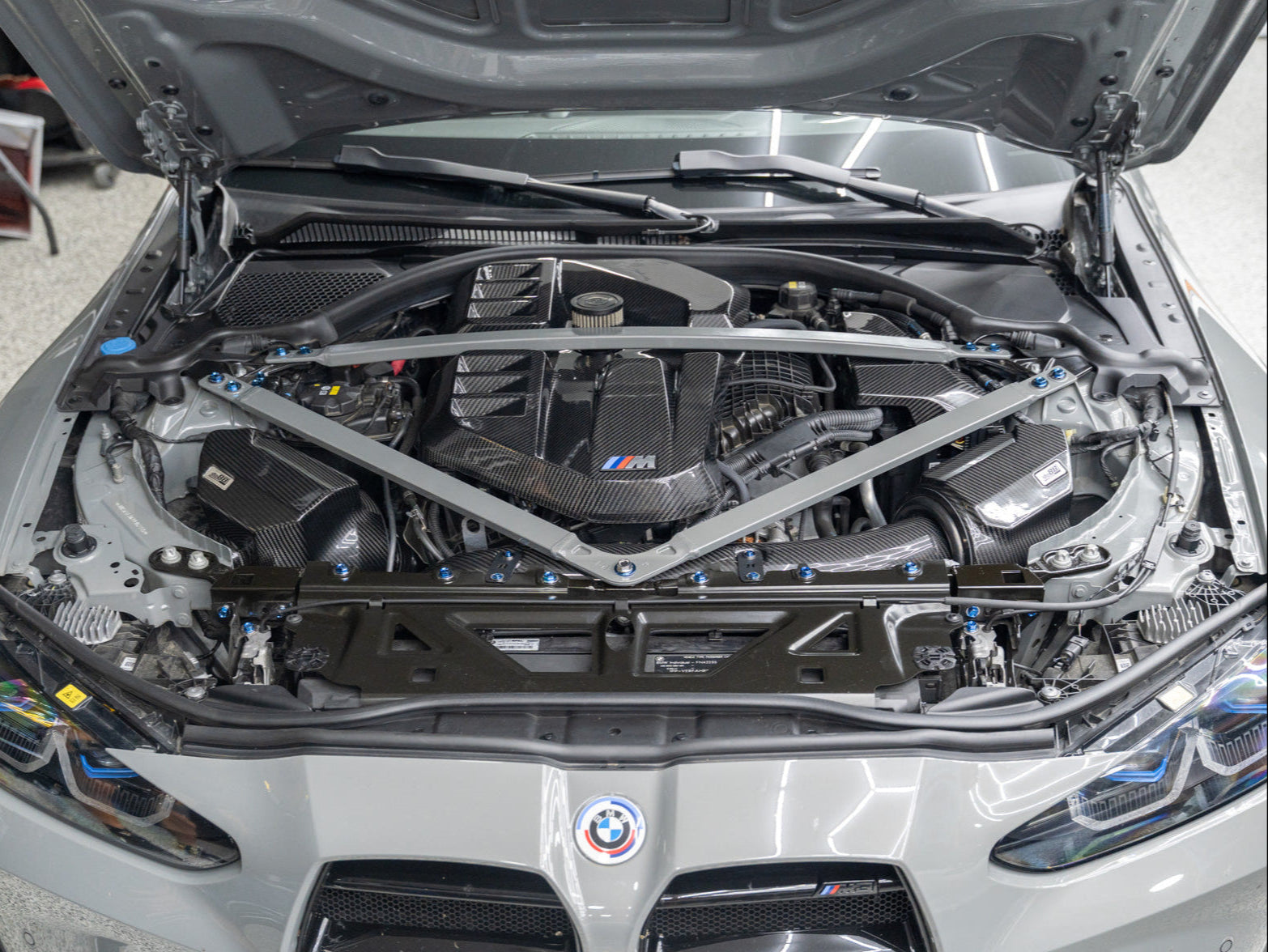 JDC Titanium Engine Bay Dress-Up Hardware Kit (BMW G8X M3/M4)