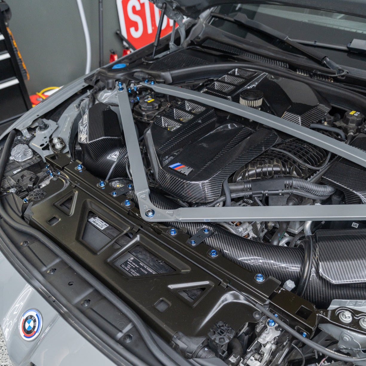 JDC Titanium Engine Bay Dress-Up Hardware Kit (BMW G8X M3/M4)