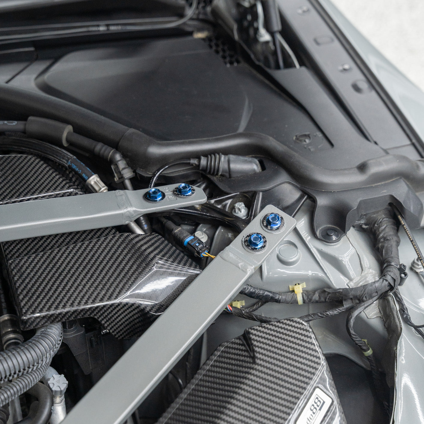 JDC Titanium Engine Bay Dress-Up Hardware Kit (BMW G8X M3/M4)