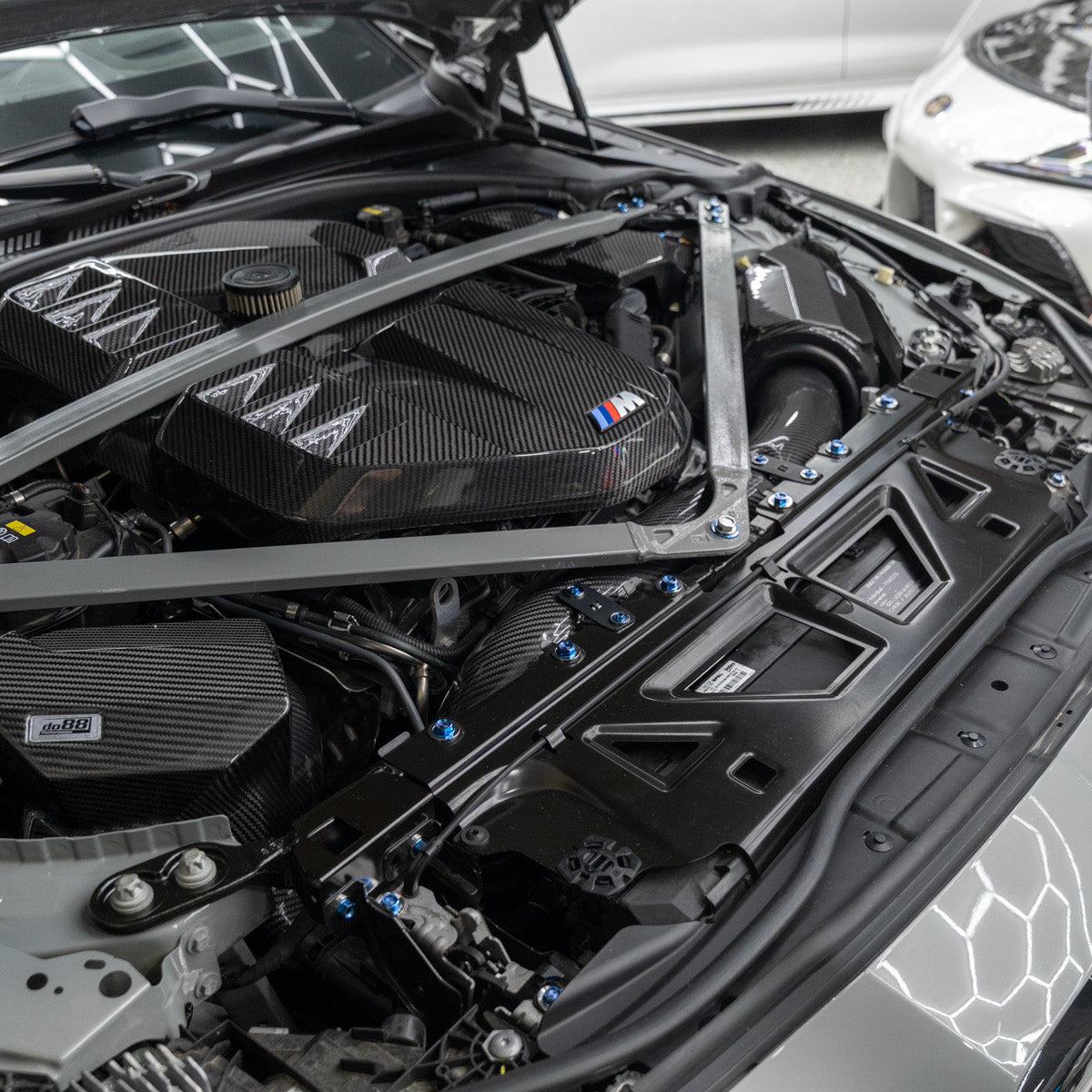 JDC Titanium Engine Bay Dress-Up Hardware Kit (BMW G8X M3/M4)