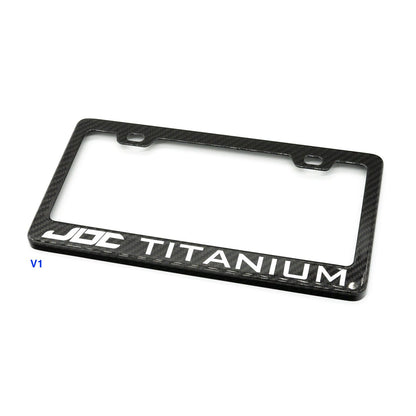 JDC Dry Carbon Fiber License Plate Frames (Gloss, Matte, & Forged)