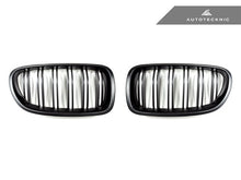 AutoTecknic Dual-Slats Stealth Black Front Grille Set - F10 5-Series | M5