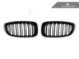 AutoTecknic Dual-Slats Stealth Black Front Grille Set - F34 3-Series Gran Turismo