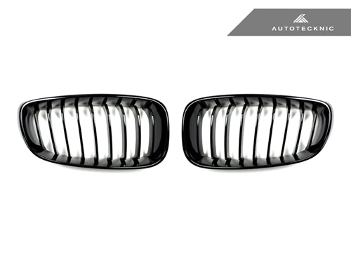 AutoTecknic Gloss Black Front Grille Set - F34 3-Series Gran Turismo