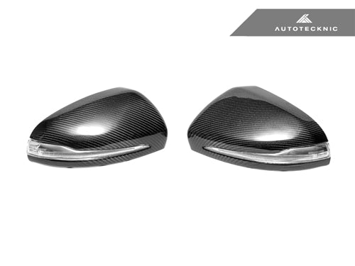 AutoTecknic Replacement Carbon Fiber Mirror Covers - Mercedes-Benz W205 C-Class | W222 S-Class