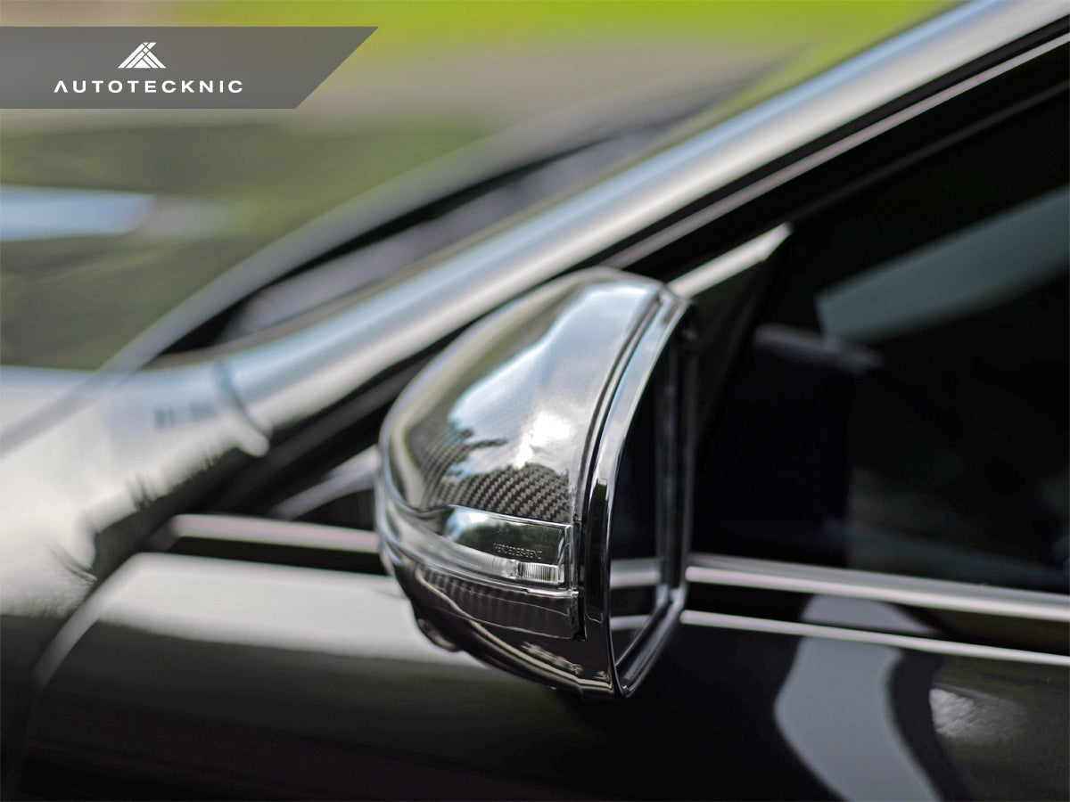 AutoTecknic Replacement Version II Dry Carbon Mirror Covers - Mercedes-Benz H247 GLA-Class