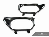 AutoTecknic Dry Carbon Exhaust Shield - Nissan R35 GTR