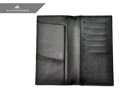 AutoTecknic Carbon Fiber Leather Checkbook Holder
